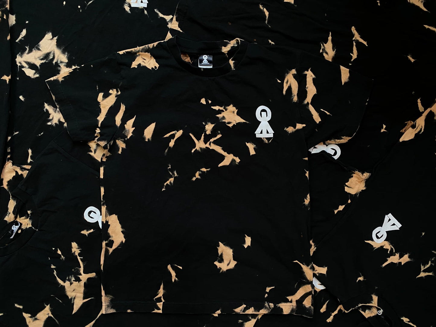 Hand Bleached Logo Tee